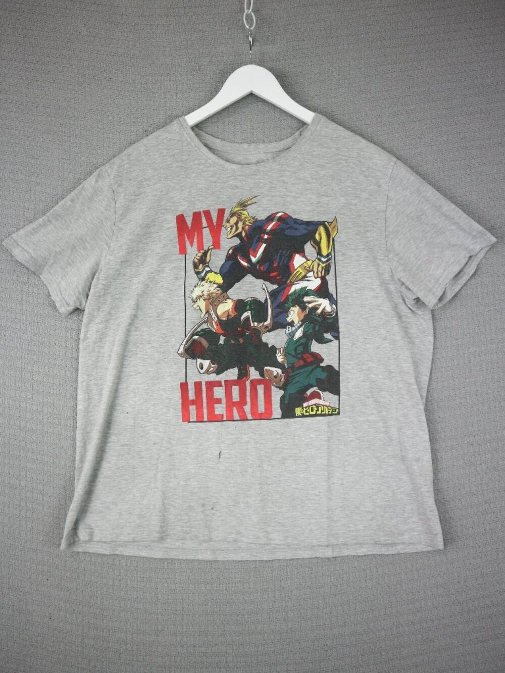 My Hero Academia Grey Logo Shirt Anime Crunchyroll Mens XL (as-is)